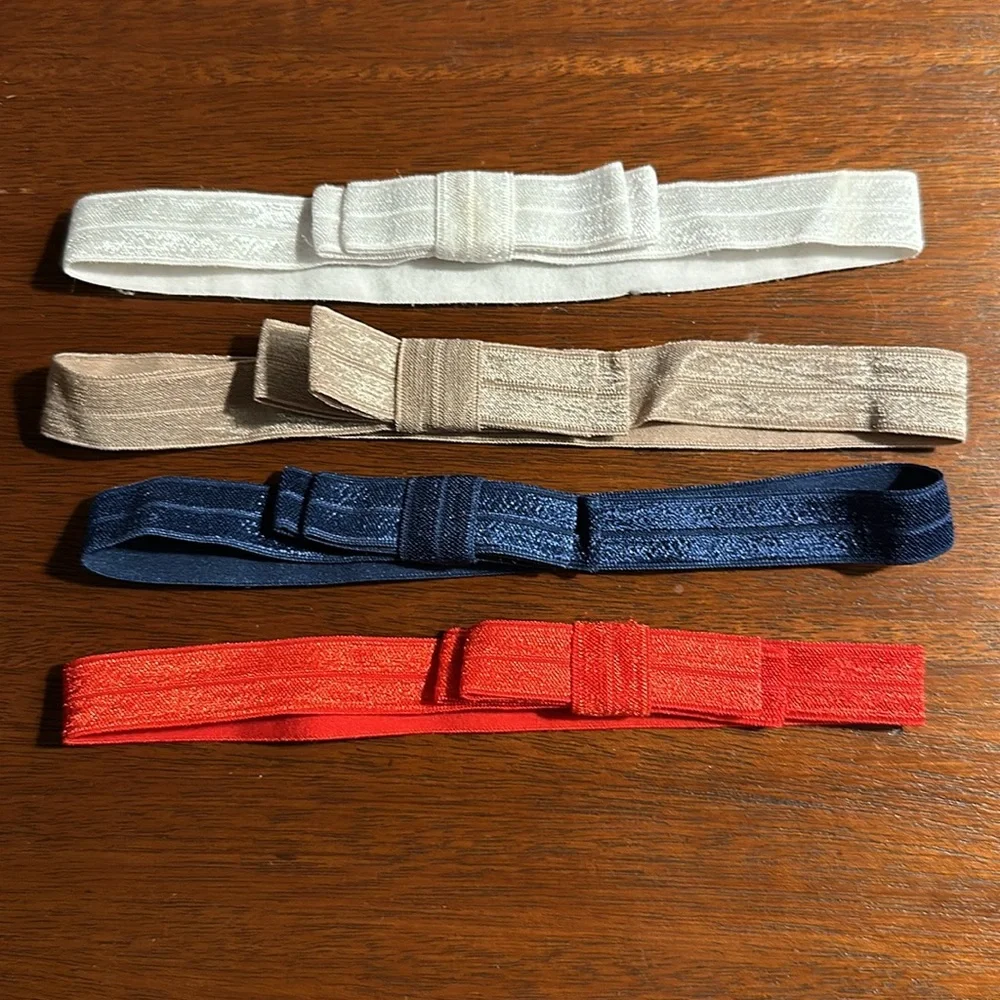 🎀 Baby girl Hairbands bundle 8 red white blue silver headband accessories girl
